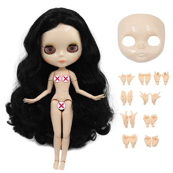 Planet Gates 117 face hand / 30cm height ICY DBS Blyth doll White Skin Glossy face Matte face Joint body with hand set A&B 1/6 bjd suitable diy makeup Special price