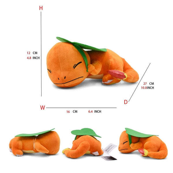 Planet Gates 11cm-30cm Charmander Sleeping Plush Stuffed Animal Cartoons Doll Soft Cute Character 11 Inch