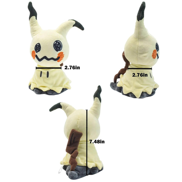 Planet Gates 11cm-30cm Mimikyu Eevee Stuffed Plush Toy,Birthday Kids Gifts,Christmas,Anime Character Dolls 7"