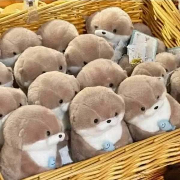 Planet Gates 11cm New 11cm Otter Doll Cute Little Otter Little Animal Plush Toy Cute Internet Red Wind Mini Doll Table Decoration Christmas Gift