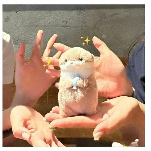 Planet Gates 11cm New 11cm Otter Doll Cute Little Otter Little Animal Plush Toy Cute Internet Red Wind Mini Doll Table Decoration Christmas Gift