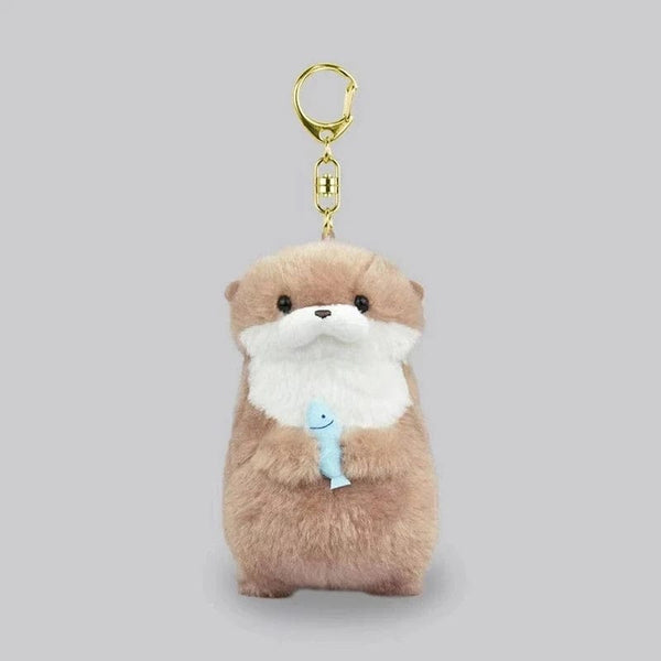 Planet Gates 11cm New 11cm Otter Doll Cute Little Otter Little Animal Plush Toy Cute Internet Red Wind Mini Doll Table Decoration Christmas Gift