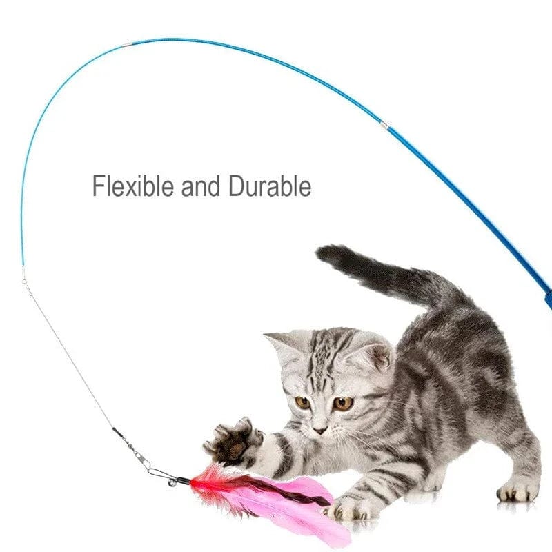 Planet Gates 11PCS 11pcs Replacement Cat Feather Toy Set Feather Replacement Head Retractable Cat Stick Cat Products