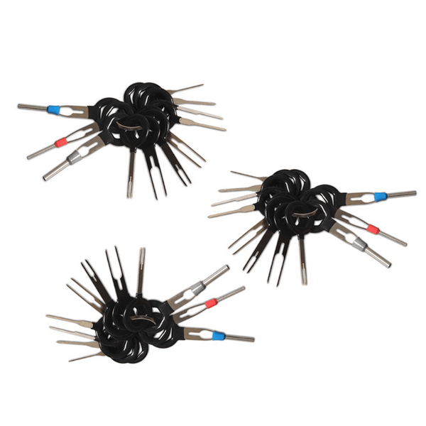 Planet Gates 11pcs/set 11pcs Auto Car Plug Circuit Board Wire Harness Terminal Removal Tool - Professional Electrical Wiring Crimp Connector Pin Extractor Kit