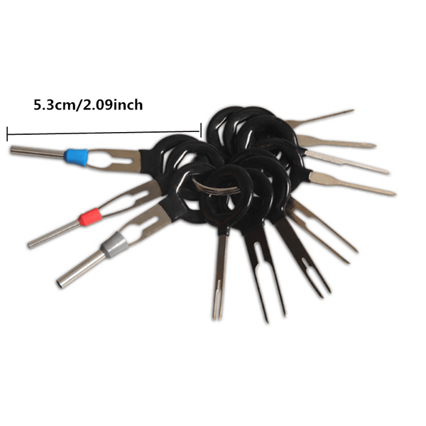 Planet Gates 11pcs/set 11pcs Auto Car Plug Circuit Board Wire Harness Terminal Removal Tool - Professional Electrical Wiring Crimp Connector Pin Extractor Kit