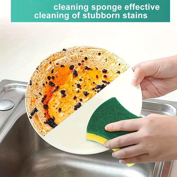 Planet Gates 12/24pcs Kitchen Cleaning Sponge, Dish Towel, Scouring Pad, Dishware Anti-Scratch Scrubbing Sponge