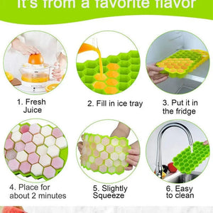 Planet Gates 12/48/60 Grids Ice Cube Tray Plastic Ice Cube Maker Sphere Mold for Cocktail Juice Whiskey Ice Cube Tray With Lid Kitchen Tool