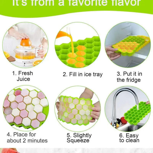 Planet Gates 12/48/60 Grids Ice Cube Tray Plastic Ice Cube Maker Sphere Mold for Cocktail Juice Whiskey Ice Cube Tray With Lid Kitchen Tool