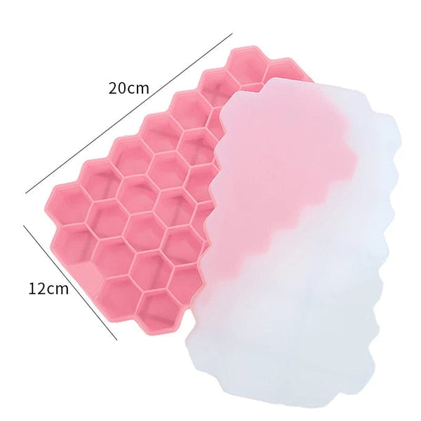 Planet Gates 12/48/60 Grids Ice Cube Tray Plastic Ice Cube Maker Sphere Mold for Cocktail Juice Whiskey Ice Cube Tray With Lid Kitchen Tool