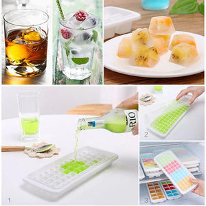 Planet Gates 12/48/60 Grids Ice Cube Tray Plastic Ice Cube Maker Sphere Mold for Cocktail Juice Whiskey Ice Cube Tray With Lid Kitchen Tool