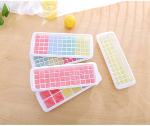 Planet Gates 12/48/60 Grids Ice Cube Tray Plastic Ice Cube Maker Sphere Mold for Cocktail Juice Whiskey Ice Cube Tray With Lid Kitchen Tool