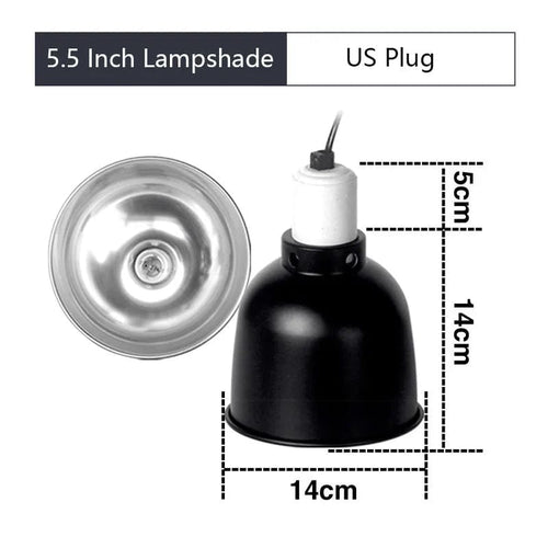 Planet Gates 12 5.5 Inch Deep Dome Reptile Light Fixture Reptile Lampshade Fixture Snakes Lizards Geckos Terrariums Anti-scald Protective Shade