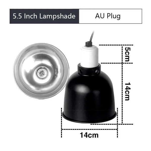 Planet Gates 12 5.5 Inch Deep Dome Reptile Light Fixture Reptile Lampshade Fixture Snakes Lizards Geckos Terrariums Anti-scald Protective Shade