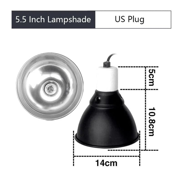 Planet Gates 12 5.5 Inch Deep Dome Reptile Light Fixture Reptile Lampshade Fixture Snakes Lizards Geckos Terrariums Anti-scald Protective Shade