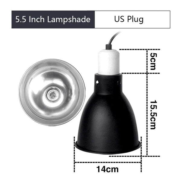 Planet Gates 12 5.5 Inch Deep Dome Reptile Light Fixture Reptile Lampshade Fixture Snakes Lizards Geckos Terrariums Anti-scald Protective Shade