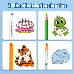 Planet Gates 12/6/3M Children's Drawing Roll DIY Graffiti Scroll Color Filling Paper Painting Coloring Paper Roll for Kids Educational Toys