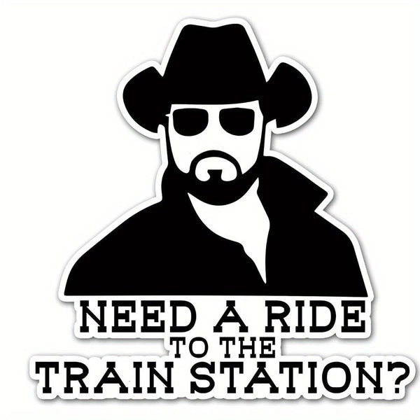 Planet Gates 12.7cm X 12.55cm Need A Ride To The Train Station Vinyl Sticker Auto Car Truck Wall Laptop | Sticker 12.7cm