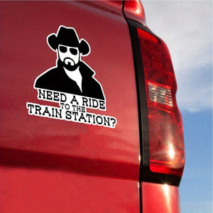 Planet Gates 12.7cm X 12.55cm Need A Ride To The Train Station Vinyl Sticker Auto Car Truck Wall Laptop | Sticker 12.7cm