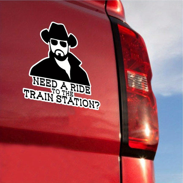 Planet Gates 12.7cm X 12.55cm Need A Ride To The Train Station Vinyl Sticker Auto Car Truck Wall Laptop | Sticker 12.7cm