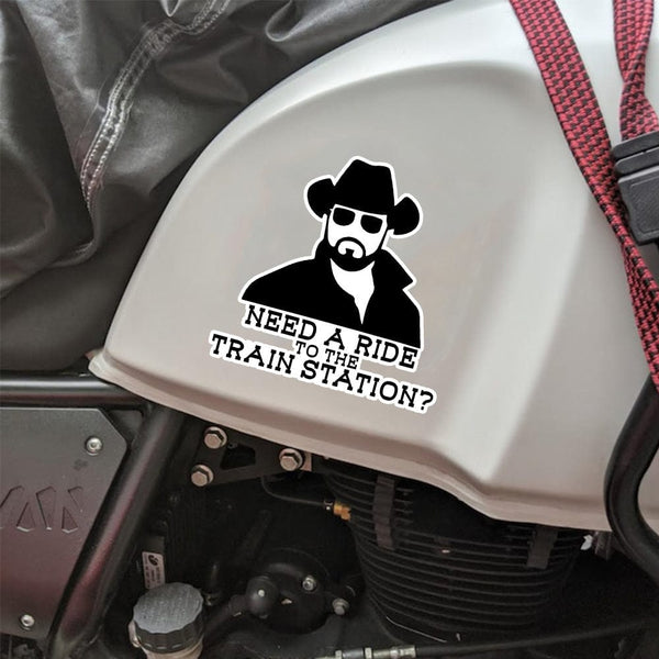 Planet Gates 12.7cm X 12.55cm Need A Ride To The Train Station Vinyl Sticker Auto Car Truck Wall Laptop | Sticker 12.7cm