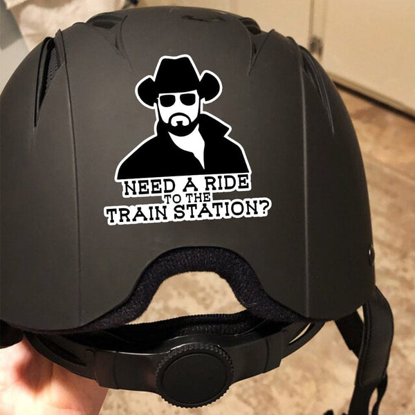 Planet Gates 12.7cm X 12.55cm Need A Ride To The Train Station Vinyl Sticker Auto Car Truck Wall Laptop | Sticker 12.7cm