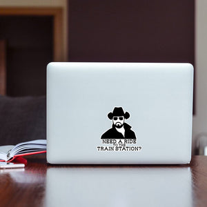 Planet Gates 12.7cm X 12.55cm Need A Ride To The Train Station Vinyl Sticker Auto Car Truck Wall Laptop | Sticker 12.7cm