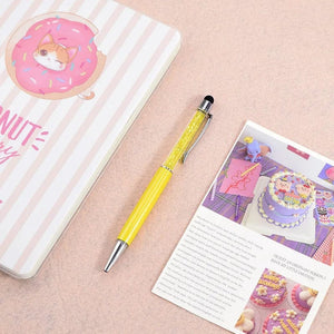 Planet Gates 12 / black Multicolor Metal Crystal Ballpoint Pen Custom Logo Pen Wedding Souvenir Advertising Gift School Teacher Office Stationery Pens