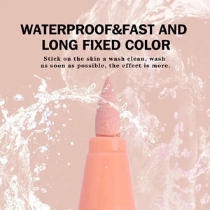 Planet Gates 12 Colors 12 Colors Skin Tone Markers Pens,Nylon Soft Head Acrylic Markers,Waterproof Pen Soft Brush Nib Skin Color Figure Painting School