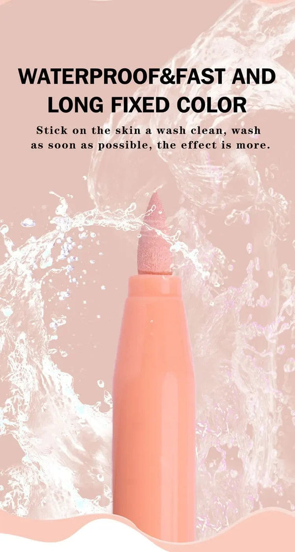 Planet Gates 12 Colors 12 Colors Skin Tone Markers Pens,Nylon Soft Head Acrylic Markers,Waterproof Pen Soft Brush Nib Skin Color Figure Painting School