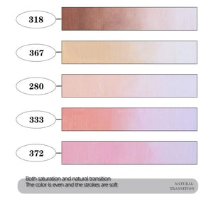 Planet Gates 12 Colors 12 Colors Skin Tone Markers Pens,Nylon Soft Head Acrylic Markers,Waterproof Pen Soft Brush Nib Skin Color Figure Painting School