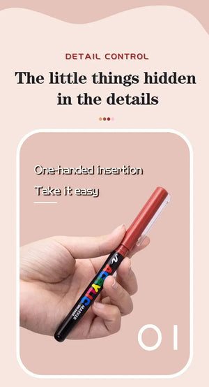 Planet Gates 12 Colors 12 Colors Skin Tone Markers Pens,Nylon Soft Head Acrylic Markers,Waterproof Pen Soft Brush Nib Skin Color Figure Painting School