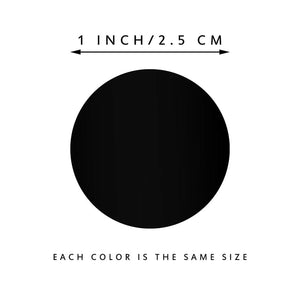 Planet Gates 12 Colors 500Pcs/Roll Chroma Label Color Code Dot Labels Stickers Can Writing 1 Inch Teacher Office Supplies Stationery Sticker