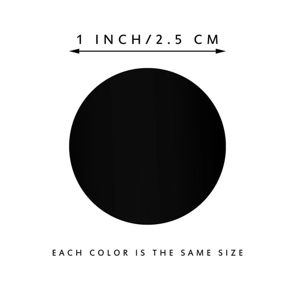 Planet Gates 12 Colors 500Pcs/Roll Chroma Label Color Code Dot Labels Stickers Can Writing 1 Inch Teacher Office Supplies Stationery Sticker