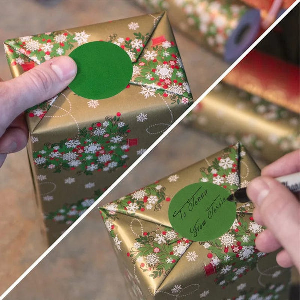 Planet Gates 12 Colors 500Pcs/Roll Chroma Label Color Code Dot Labels Stickers Can Writing 1 Inch Teacher Office Supplies Stationery Sticker