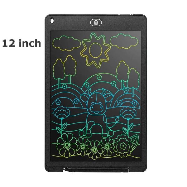 Planet Gates 12 inch Black 8.5/10/12 inch LCD Writing Tablet Drawing Board Montessori Educational Drawing Toys For Kids Students Magic Blackboard Toy Gift