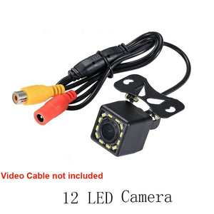 Planet Gates 12 LED Camera Wide Angle HD Car Rearview Camera Rear View Video Vehicle Camera Backup Reverse Camera 12 LED Night Vision Parking Camera
