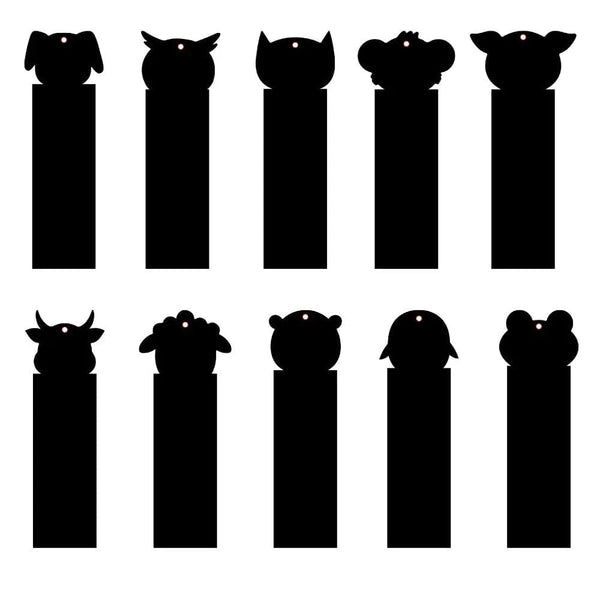 Planet Gates 12 Pcs Animal Bookmarks Scratch Drawing Paper Diy Magic Scratch Art Kids Painting Book Creative Card Educational Toy with Tools