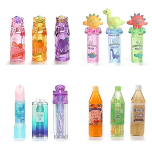 Planet Gates 12 pcs B 12 pcs Cute Beverage Bottle Shape Pencil Cap Pen Cover Pencil Extender School Stationery Supplies Plastic Pencil Protector