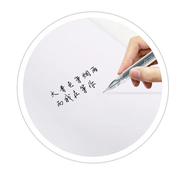 Planet Gates 12 Pcs/Set 0.38mm Large-capacity Diamond Tip Gel Pen Black/Blue/Red Ink  Exam Signing Writing School Office Supplies