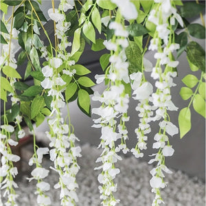 Planet Gates 12 Pieces Of Artificial Hanging Plants, High Quality Antioxidant Artificial Flowers, Artificial Wisteria Plants, Artificial Plants For Home Decoration Wall Decoration Wedding Party Decoration