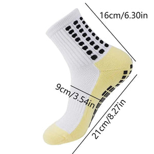 Planet Gates 12 sky blue 12Pair New Football Socks Mens Womens Sports Socks Non-slip Silicone Bottom Soccer Socks Rugby Tennis Volleyball Badminton Socks