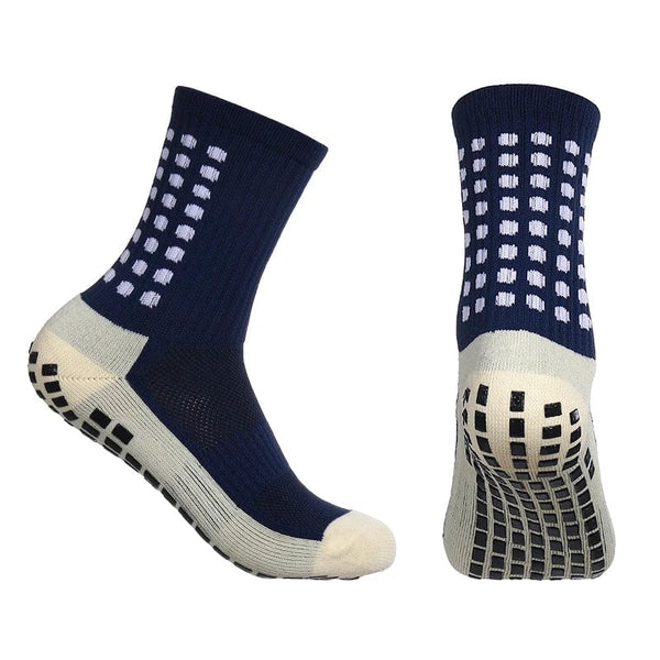 Planet Gates 12 sky blue 12Pair New Football Socks Mens Womens Sports Socks Non-slip Silicone Bottom Soccer Socks Rugby Tennis Volleyball Badminton Socks