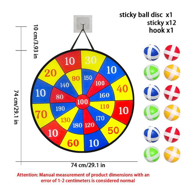 Planet Gates 12 sticky ball dart disc sets, indoor and outdoor toys, parent-child interaction, birthday gifts, party games, supplies