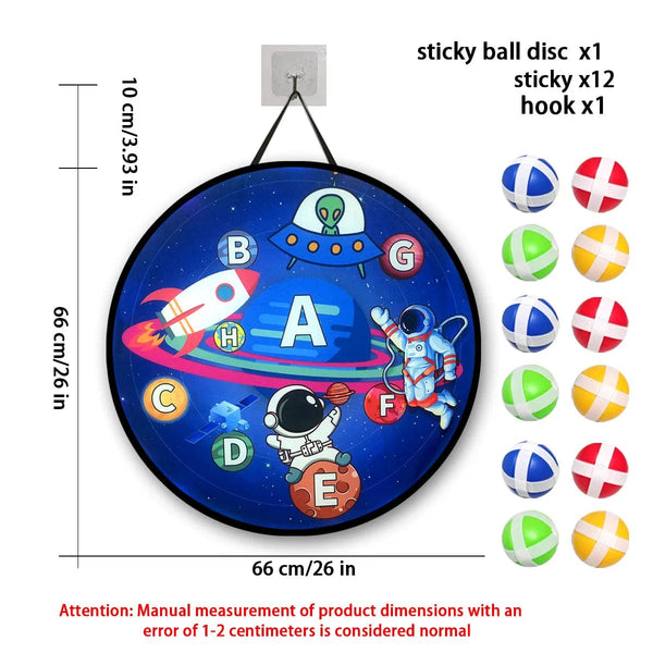 Planet Gates 12 sticky ball dart disc sets, indoor and outdoor toys, parent-child interaction, birthday gifts, party games, supplies