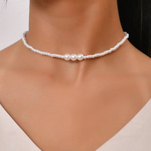 Planet Gates 12 YWZIXLN 2021 Trend Elegant Jewelry Wedding Big Pearl Necklace For Women Fashion White Imitation Pearl Choker Necklace N0179
