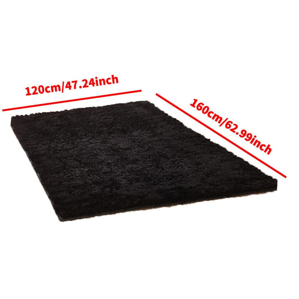 Planet Gates 120*160cm/47.24*62.99inch 1pc, Fluffy Area Rug Black Shag Area Rugs, Extra Soft And Shaggy Carpets, Indoor Fuzzy Rugs For Bedroom Living Room Home Rug, Outdoor Rug, Home Decor
