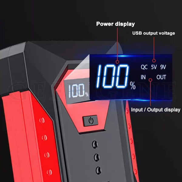 Planet Gates 1200A 18000mAh 1 / CHINA Portable Car Jump Starter 18000mAh Power Bank Car Booster Charger 12V Starting Device Petrol Diesel Car Emergency Booster