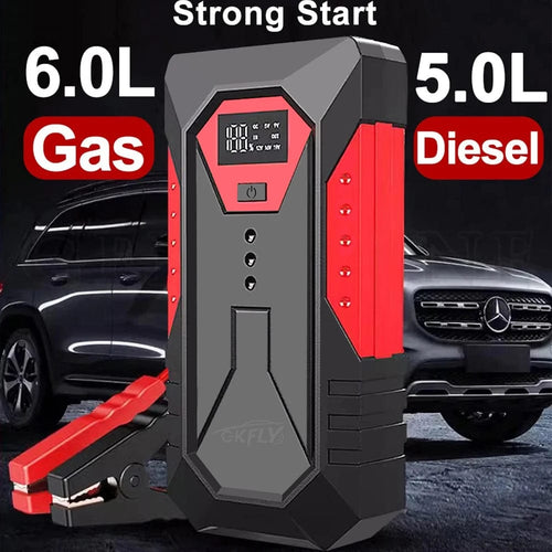 Planet Gates 1200A 18000mAh / france GKFLY Car Jump Starter Portable 12V Petrol Diesel Starting Device Cables Portable Power Bank 1200A Car Battery Charger Buster