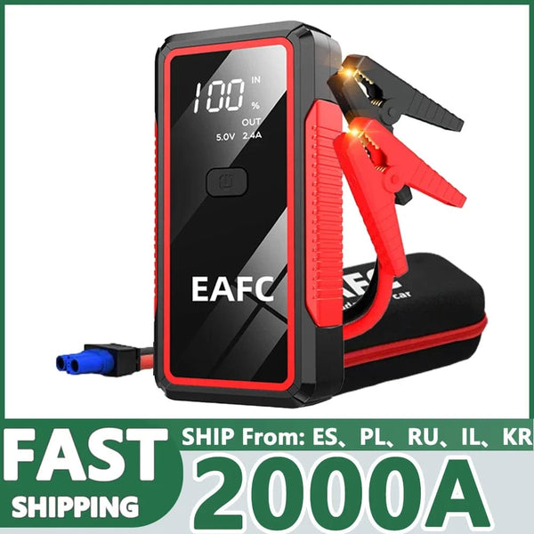 Planet Gates 1200A 2 / Russian Federation 2000A Car Jump Starter 1200A 12V Output Portable Emergency Start-up Charger for Cars Booster Battery Starting Device