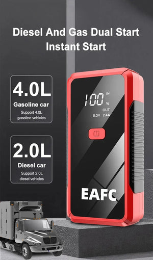 Planet Gates 1200A 2 / Russian Federation 2000A Car Jump Starter 1200A 12V Output Portable Emergency Start-up Charger for Cars Booster Battery Starting Device
